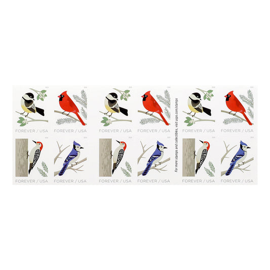 2018 US First-Class Forever Stamp – Birds in Winter