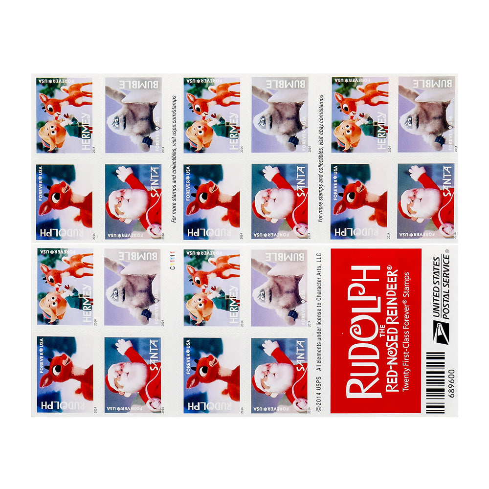 2014 US First-Class Forever Stamp – Rudolph the Red-Nosed Reindeer