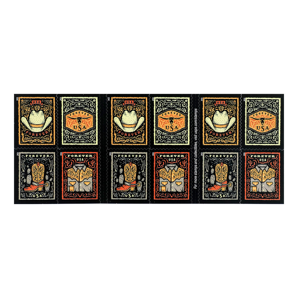 2021 First-Class Forever Stamps – Western Wear