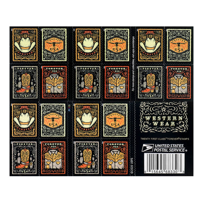 2021 First-Class Forever Stamps – Western Wear