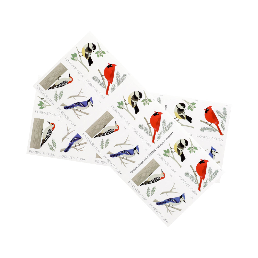 2018 US First-Class Forever Stamp – Birds in Winter